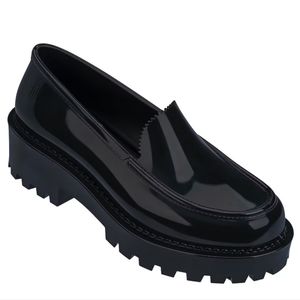 Mel by Melissa Black PanaPana Platform Flatform Loafers, 7, EU 38, UK 5